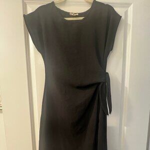 See You Monday washer crepe knee length A-line shift midi dress - size M